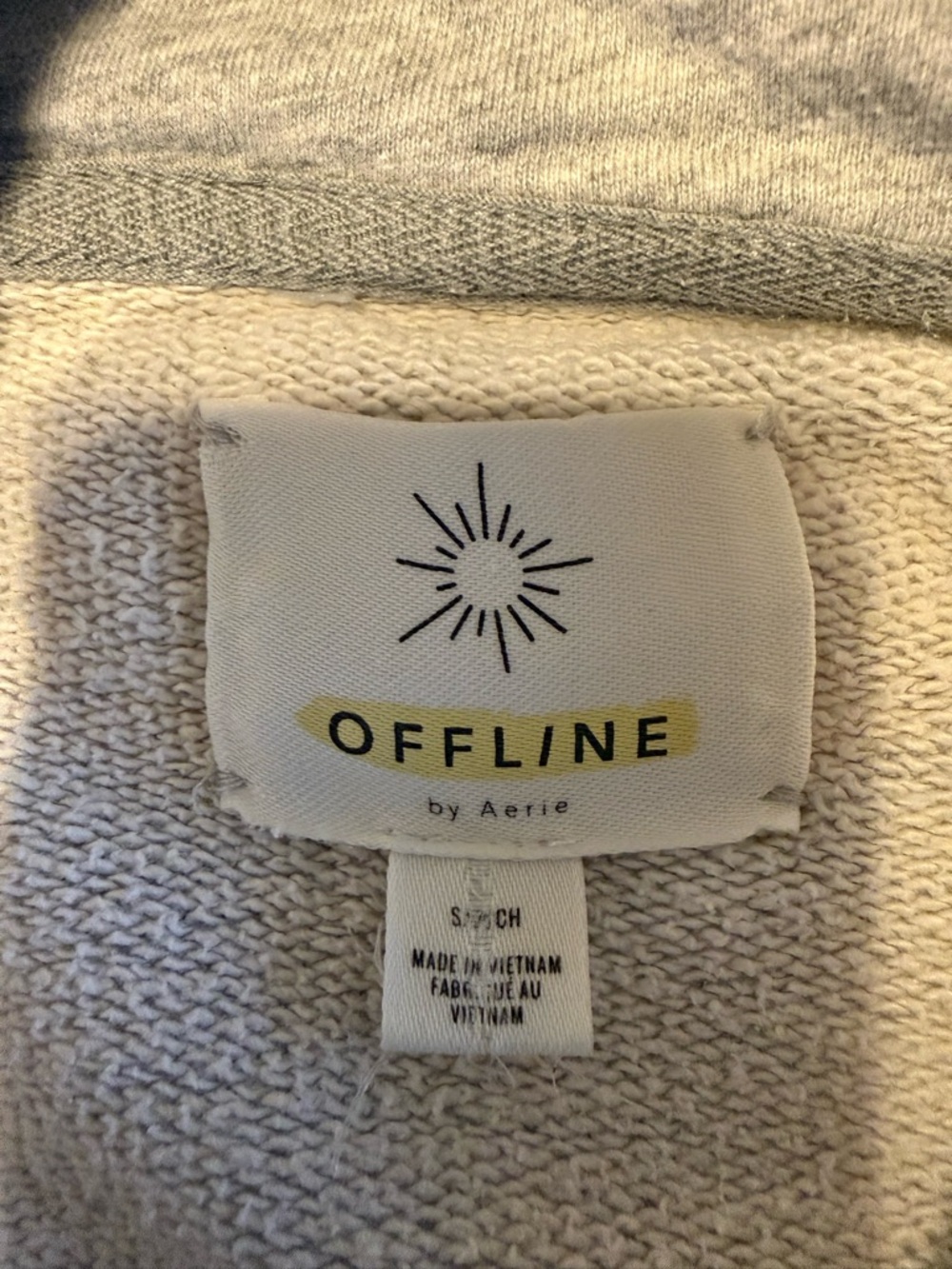 Aerie Light Gray Women’s Hoodie Pullover - Picture 6 of 6